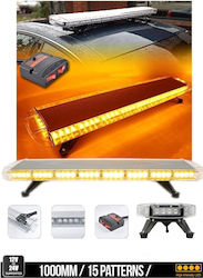 Μπάρα Σήμανσης Αυτοκινήτου LED 12V 98cm - Πορτοκαλί / Κίτρινο