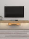 TV Stand Albares with LED Lighting Brown L150xW29.6xH22cm