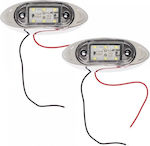 Truck Volume Lights 2pcs 24V - White 8207