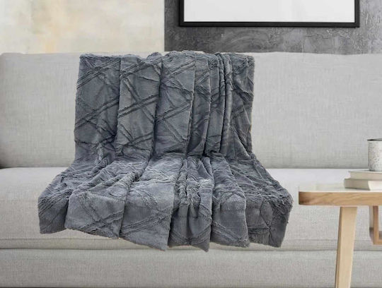 Linea Home Diamond Μονή 150x200εκ. Γκρι
