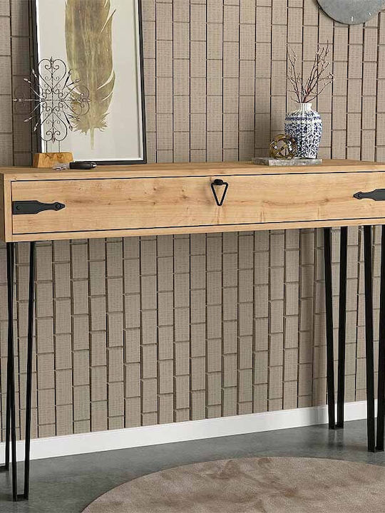 Console Table Wood & Metal L120xW35xH89.8cm