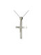 Women's White Gold Cross 9K with Chain