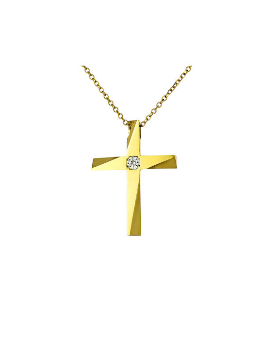 Femeiesc Aur Cruce 14K