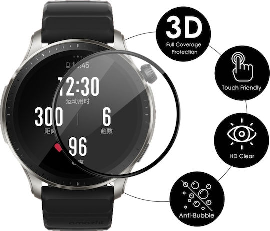 3D Full Coverage Soft Displayschutzfolie für das Amazfit GTR 4 1Stück SYA001997003