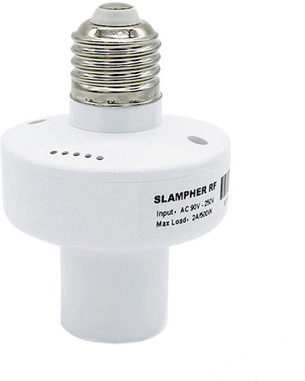 Power Socket with Socket E27 in White color 12375-00500AKE
