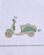 La Christine Set Christening Oilcloths Vespa Wh...