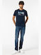 Men's Jeans Pants with Regular Straight Fit Blue