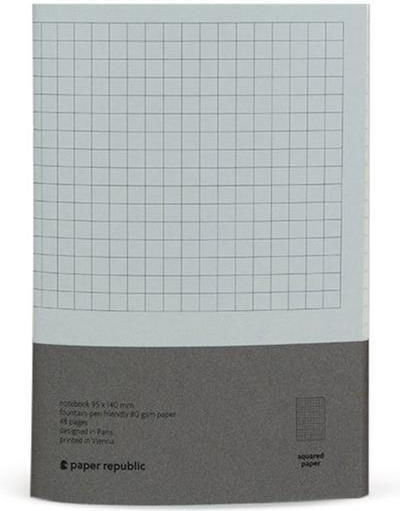 Paper Republic Ανταλλακτικές Κόλλες A6 24 Φύλλων Καρέ Γκρι