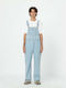 Men's Jeans Overalls with Regular Fit Blue