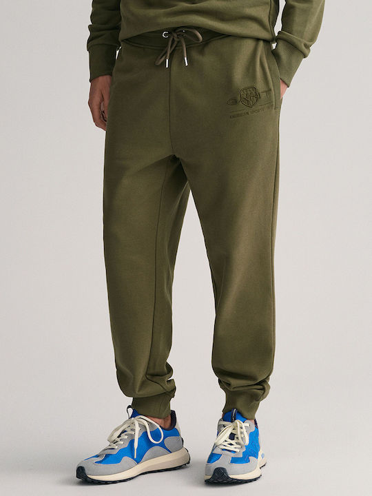 Gant Sweatpants with Elastic Khaki