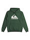 Quiksilver Men's Sweatshirt with Hood and Pockets Green