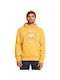 Quiksilver Men's Sweatshirt with Hood and Pockets Yellow