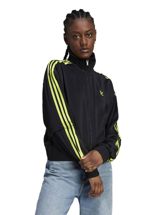 Adidas Women's Short Sports Jacket for Spring or Autumn Black