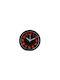 Tradesor Tabletop Clock with Indicators Plastic with Alarm Clock Orange