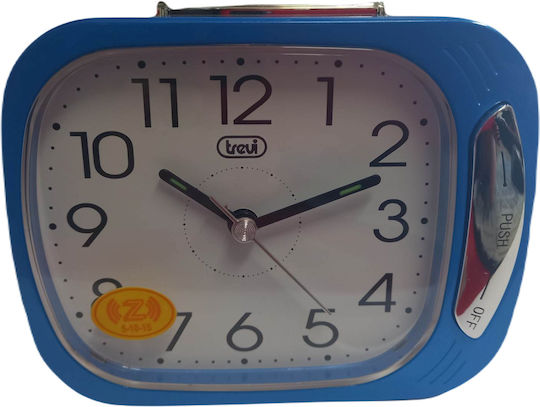 Trevi Tabletop Clock with Indicators Plastic with Alarm Clock Blue SL3053