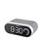 GoGEN Tabletop Digital Clock with Alarm & Radio Gray