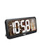 Green Blue Tisch-Digitaluhr mit Wecker Schwarz GB214