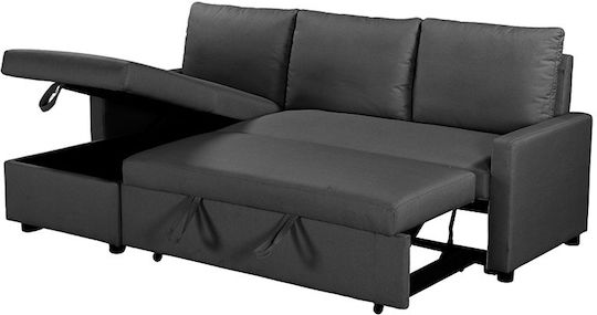 Infuse Ъгъл Диван Спалня 203x130x88см. Сив Infuse Ъгъл Диван Спалня 203x130x88см. Сив