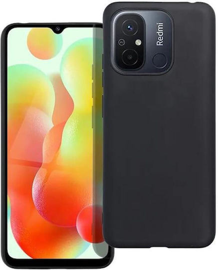Matt Back Cover Σιλικόνης 2mm Μαύρο (Xiaomi Redmi 12C / Redmi 11A)