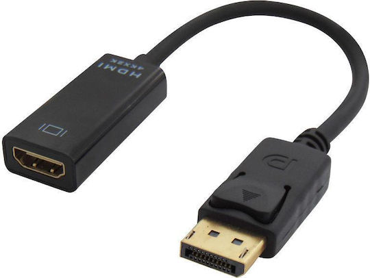 Конвертор DisplayPort мъжки към HDMI женски Черен 5бр 04.045.0011