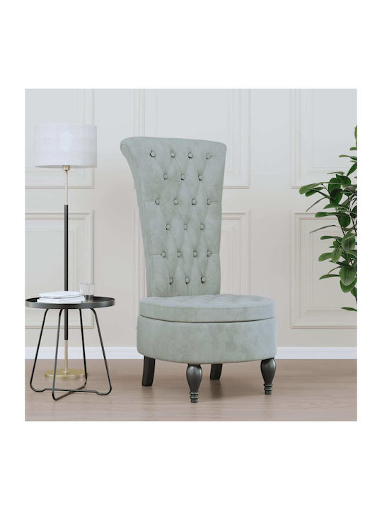 Gri deschis Catifelat Gri 56x72.5x108cm