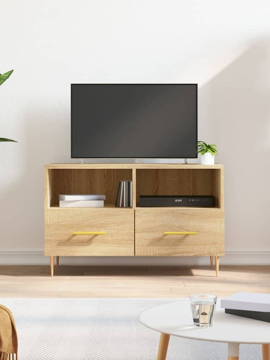 Particle Board TV Furniture with Drawers Sonoma L80xW36xH50cm