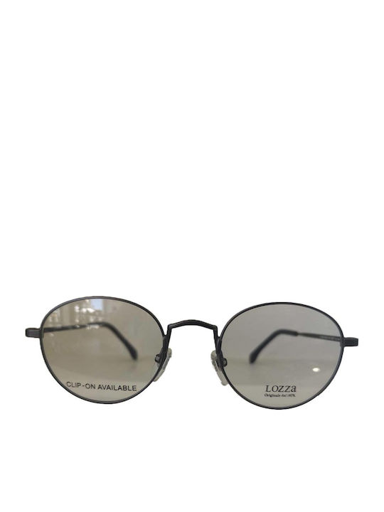 Lozza Unisex Sunglasses with Gray Metal Frame and Gray Lens VL2309 0627
