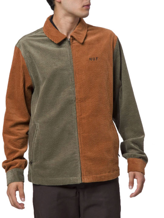 HUF Men's Winter Jacket Brown