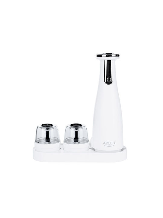 Adler Set Electric Râșnițe Condimente Ceramice în Culoare Alb AD4449w 3buc