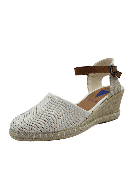 Women's Leather Platform Shoes White