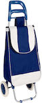 Fabric Shopping Trolley Blue