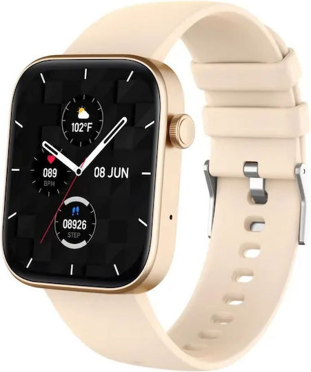 Colmi P71 45mm Smartwatch mit Pulsmesser (Gold)