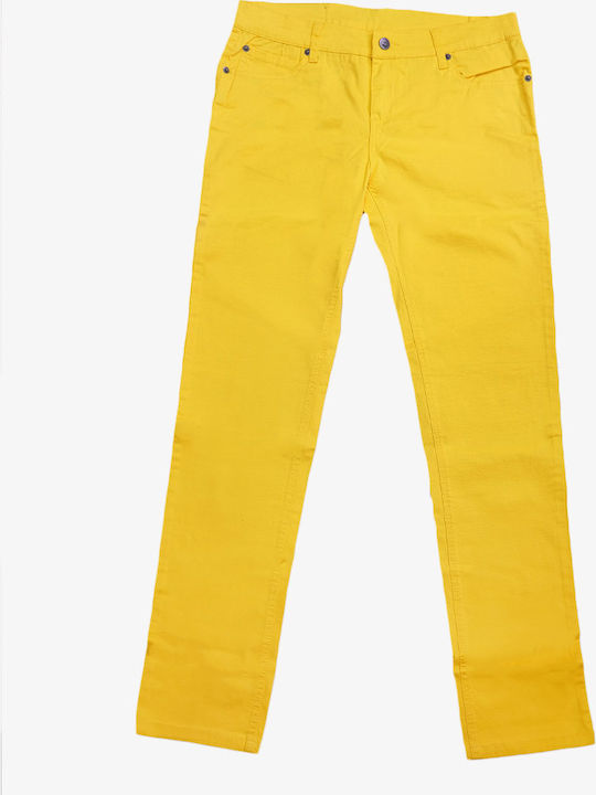 Cheap Monday Femeiesc Tesatura Pantaloni Galben