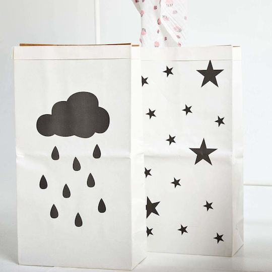 One & Only Baby Kinder Wäschekorb Weiß 32x16x61cm 1Stück