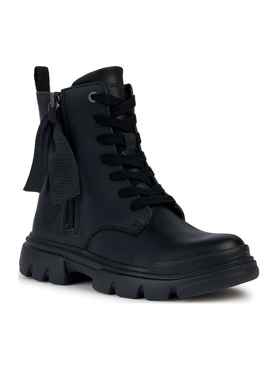Junette Kinderstiefel mit Reißverschluss Schwarz