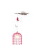 Ravenna Kids Single Ceiling Light E27 Pink