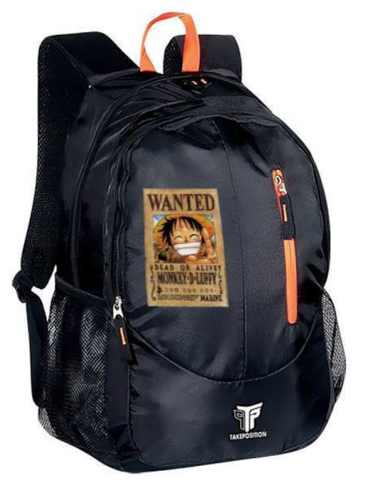 Takeposition School Bag Backpack Elementary, Elementary Black with Water Bottle Holder