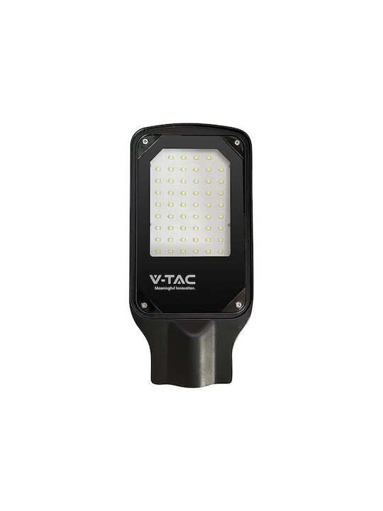 V-TAC Εξωτερικό Φωτιστικό LED Δρόμου 30W με Φυσικό Λευκό Φως IP65 Μαύρο