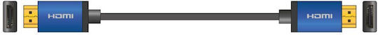 AvLink HDMI 2.0 Premium High Speed 4K 60Hz HDR Cable HDMI male - HDMI male 3m Μπλε