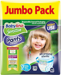 Babylino Diaper Pants Sensitive Sensitive No. 7 for 17+ kgkg 38pcs