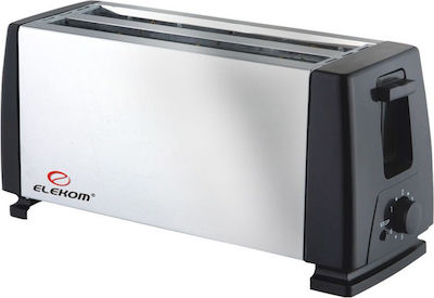 Elekom Toaster 4 Schlitze 1300W Inox