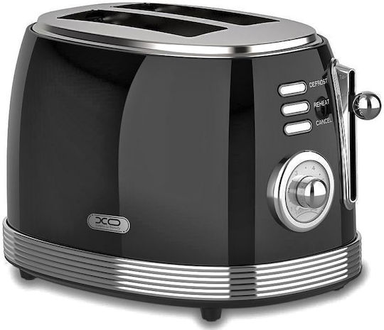 XO Toaster 2 Slots 850W Black