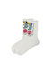 WP Patterned Socks White