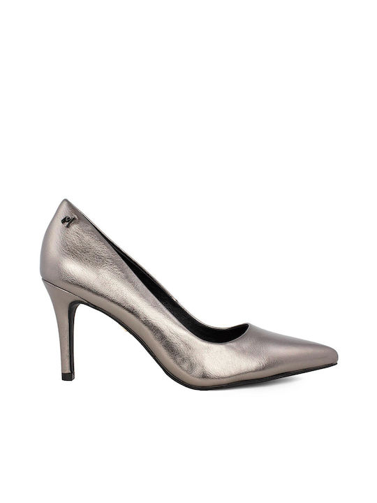 Mexx Leather Silver High Heels