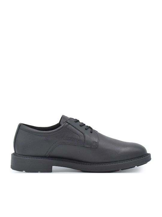 Leder Herren Freizeitschuhe Schwarz