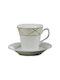 Cryspo Trio Global Porcelain Tea Cup Set Beige 42.265.16