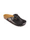 Vesna Men's Leather Anatomic Clogs Black