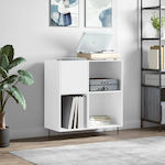 vidaXL Επεξεργασμένο Ξύλο Έπιπλο Hi-Fi με 4 Ράφια Λευκό 38x84.5x89cm