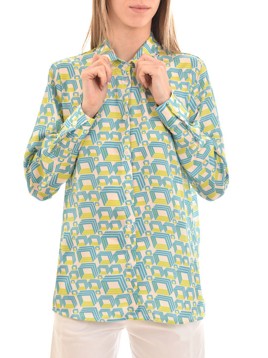 Women's Satin Long Sleeve Shirt