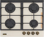 Fram Autonomous Cooktop with Natural Gas Burners 52x59cm